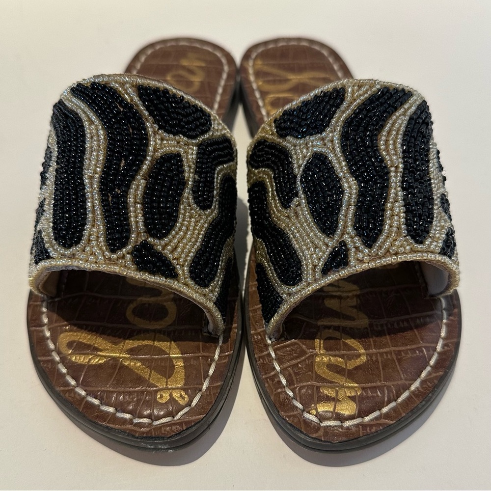 🆕 NIB Sam Edelman Girl’s Gunner Mini Sandal Slides - Girl’s Size 1